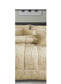 Xi Duo Duo Winter double bedspread, embroidered with soft velvet and luxurious fur to give you warmth and add beauty and elegance to your room, size 240*260 cm  - Image 3