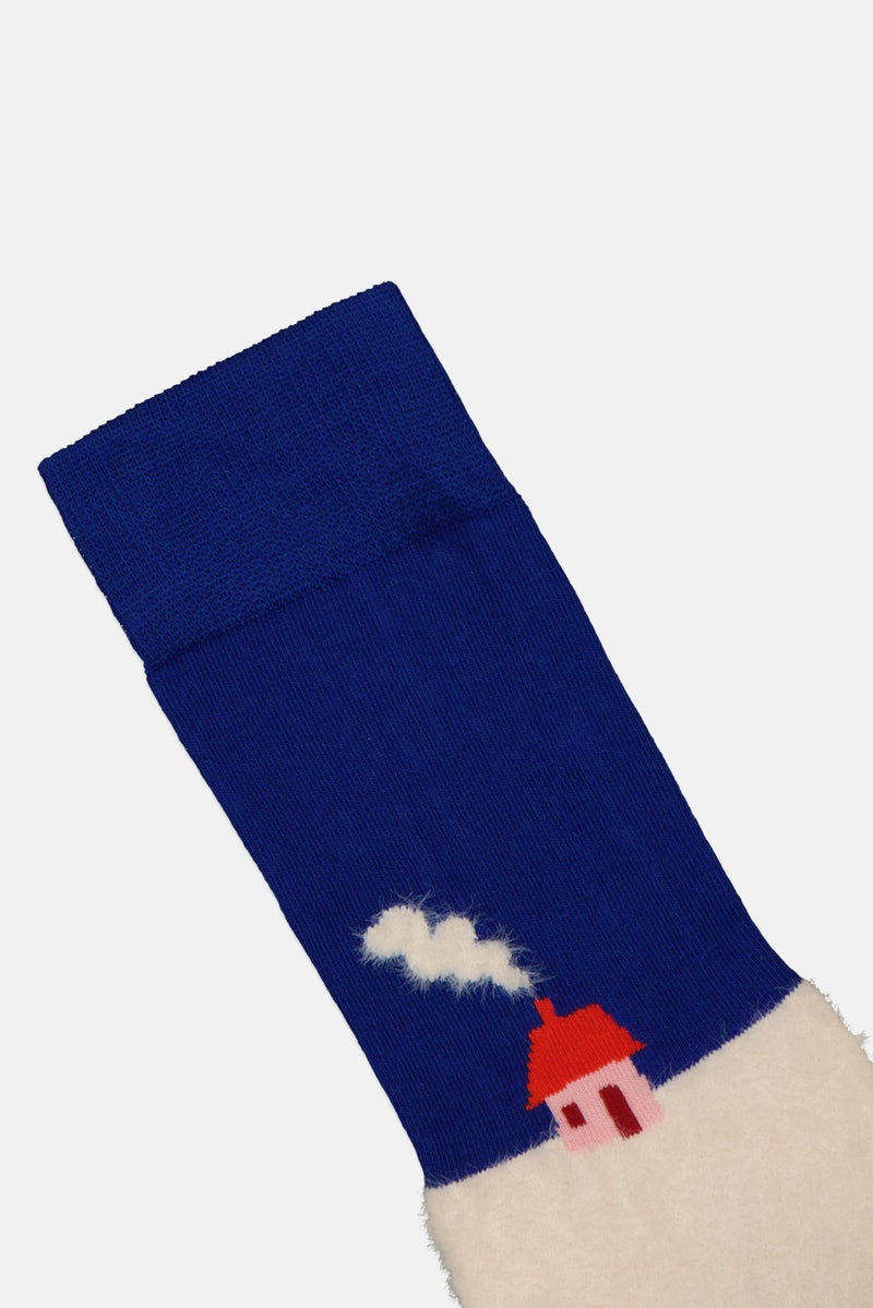 Happy Socks Men 1 Pair Welcome Home Long Socks, Multicolor - Image 2