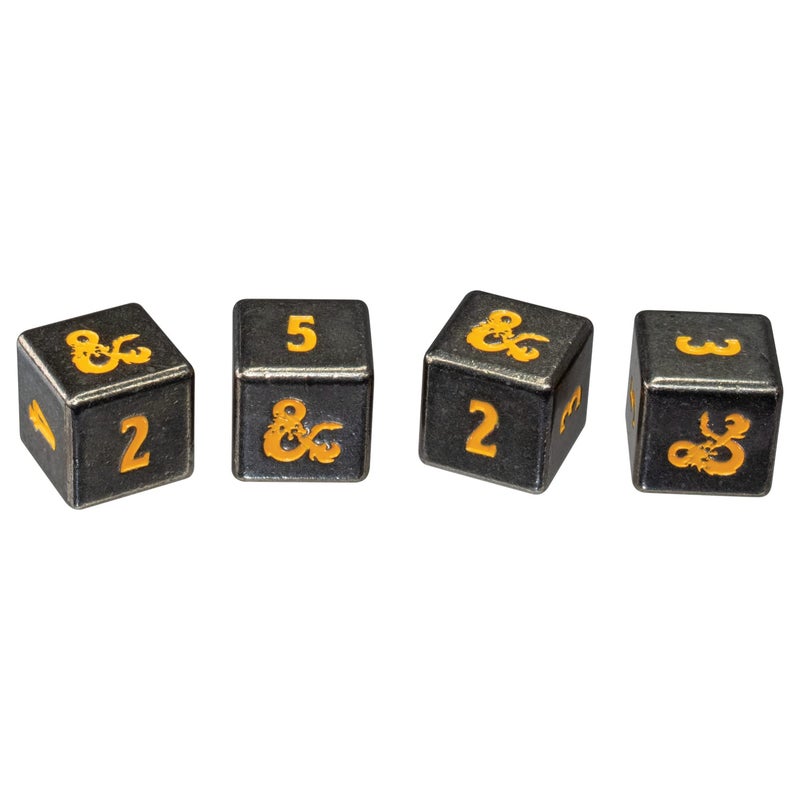 Ultra PRO - Dungeons & Dragons: Heavy Metal Realmspace 7 RPG Dice Set - Ward Off Enemies on Your Next Adventure with A Commanding Roll, Great Gaming Dice for RPG Games - Image 2