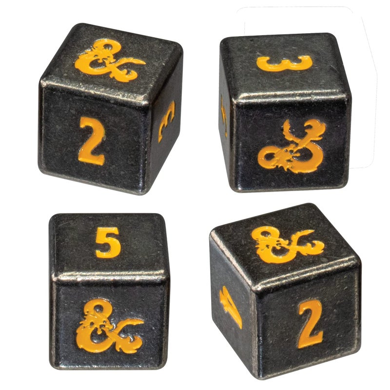 Ultra PRO - Dungeons & Dragons: Heavy Metal Realmspace 7 RPG Dice Set - Ward Off Enemies on Your Next Adventure with A Commanding Roll, Great Gaming Dice for RPG Games - Image 4