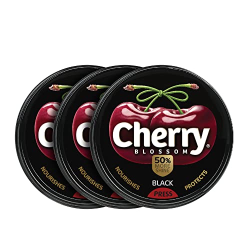 Cherry Blossom Wax Polish Black 40 gm (Pack of 3) - Image 1