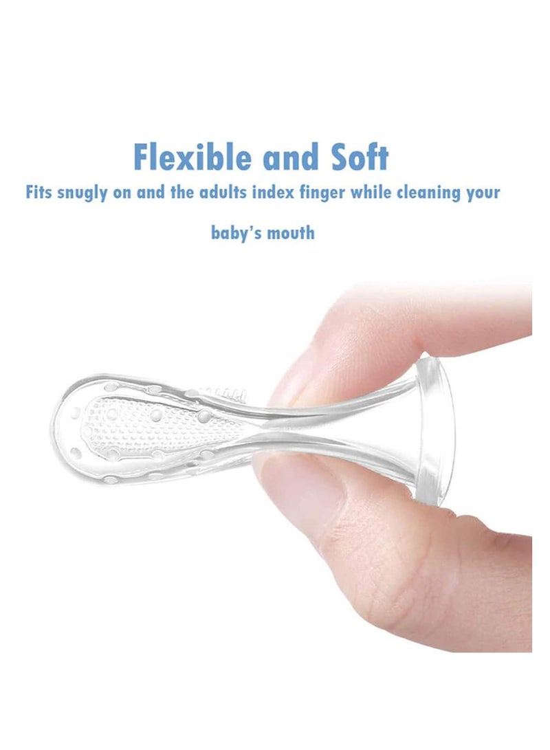 Baby Finger Toothbrush for Training Teething - Infant u0026 Toddles u0026 Lids Teeth Brush Soft Babies Toothbrushes Oral Cleaning Massager to Train Your Child Healthy Oral Habits -3 PCS - Image 4