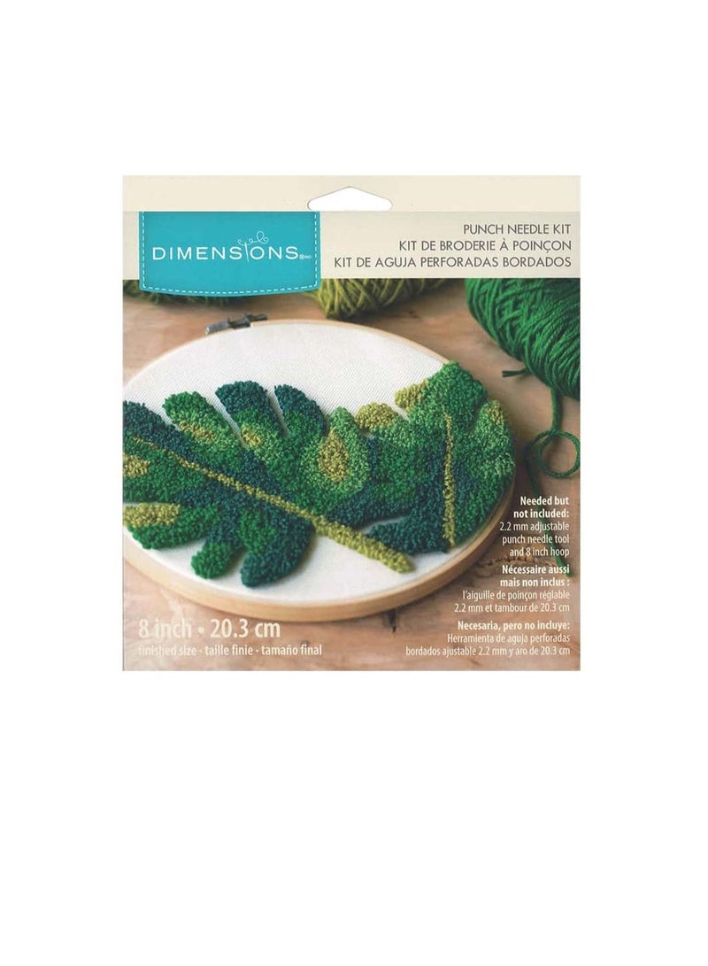 Dimensions Punch Needle Kit 8 in. Leaves - Image 1