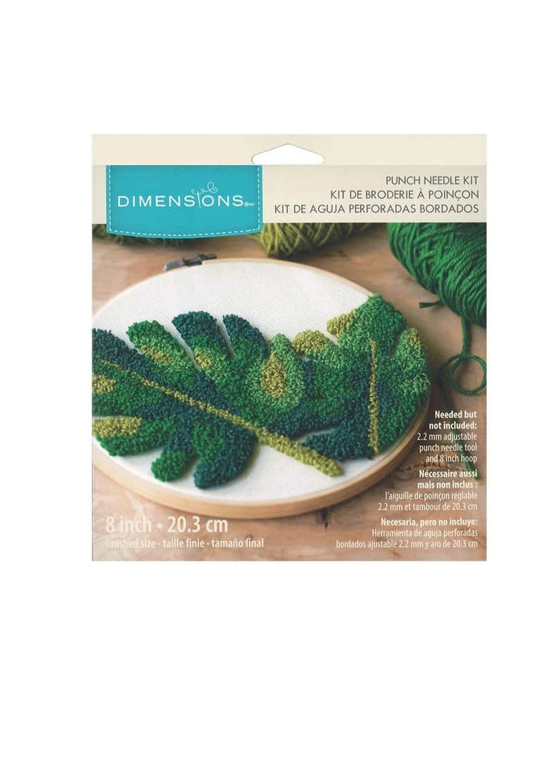 Dimensions Punch Needle Kit 8 in. Leaves - Image 3