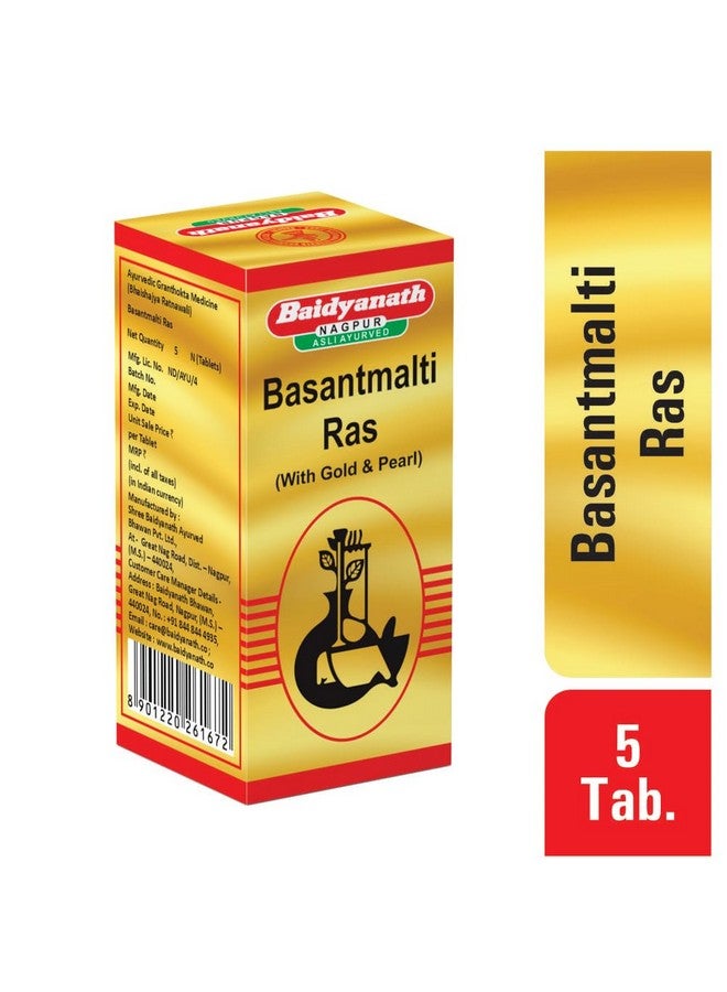 Baidyanath Basant Malti Ras with Gold 10 g - 5 Tab - Image 5