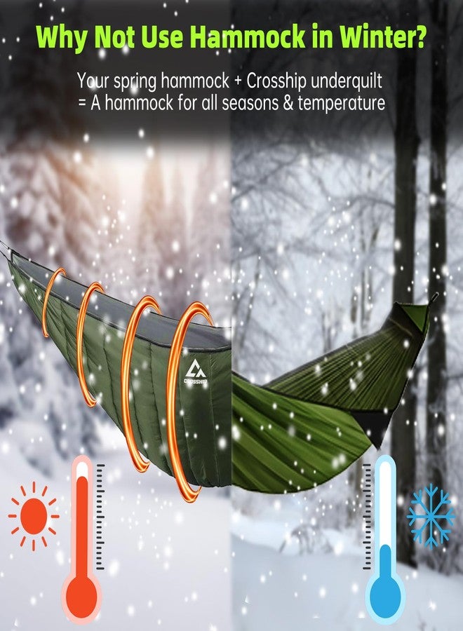 CROSSHIP Hammock Underquilt for Camping - Full Length Orange Lightweight Warm Quilt for 3-4 Seasons (41-68°F) - Soft & Durable for Hiking, Backpacking, Beach, Travel - Holds Up to 500lbs - Image 5