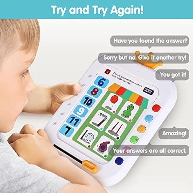 Kids Learning Tablet Toy, Toddler Educational Flash Card, Smart Talking Quiz, Development Logic Thinking, Preschool Learning Activities, Birthday Gift for Age 3 4 5 6 7 Year Old Boy Girl - Image 5
