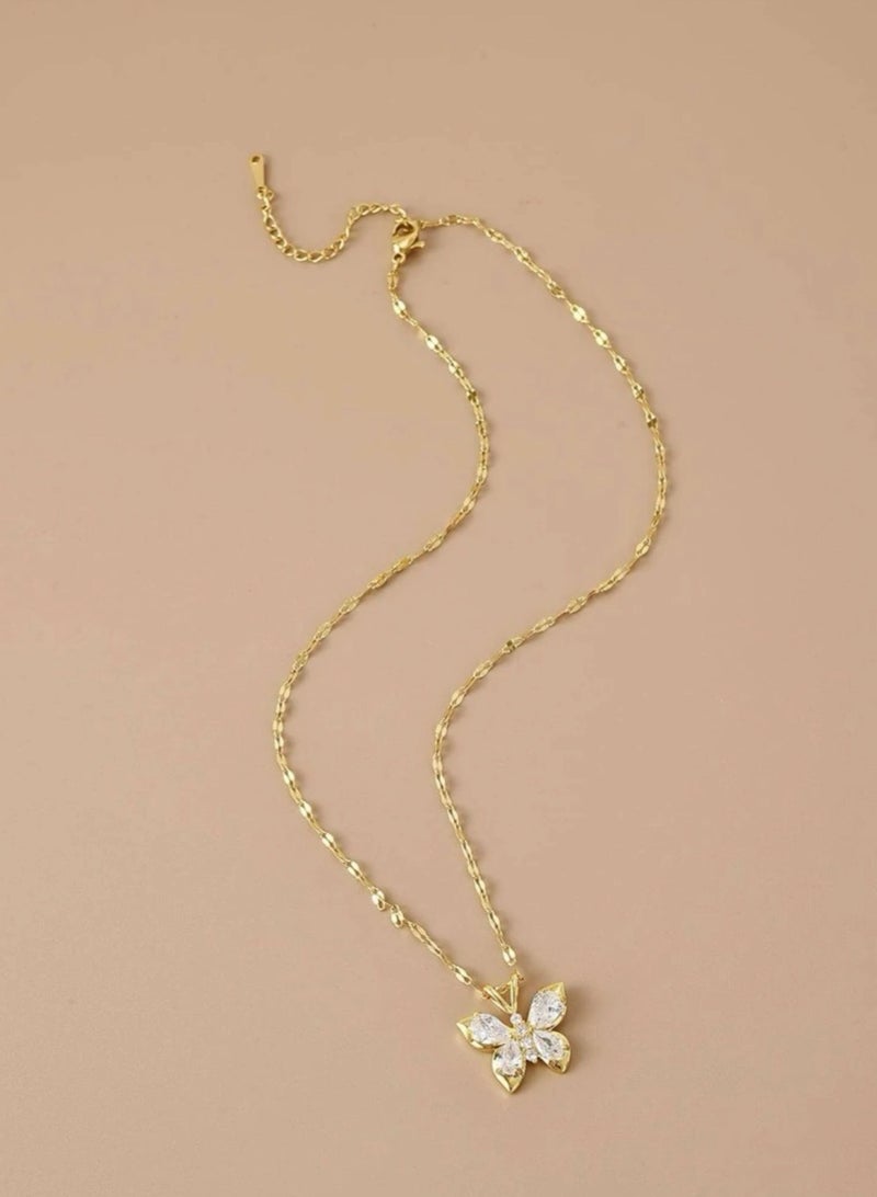 18k Gold Plated Stainless Steel Necklace For Women - Image 2