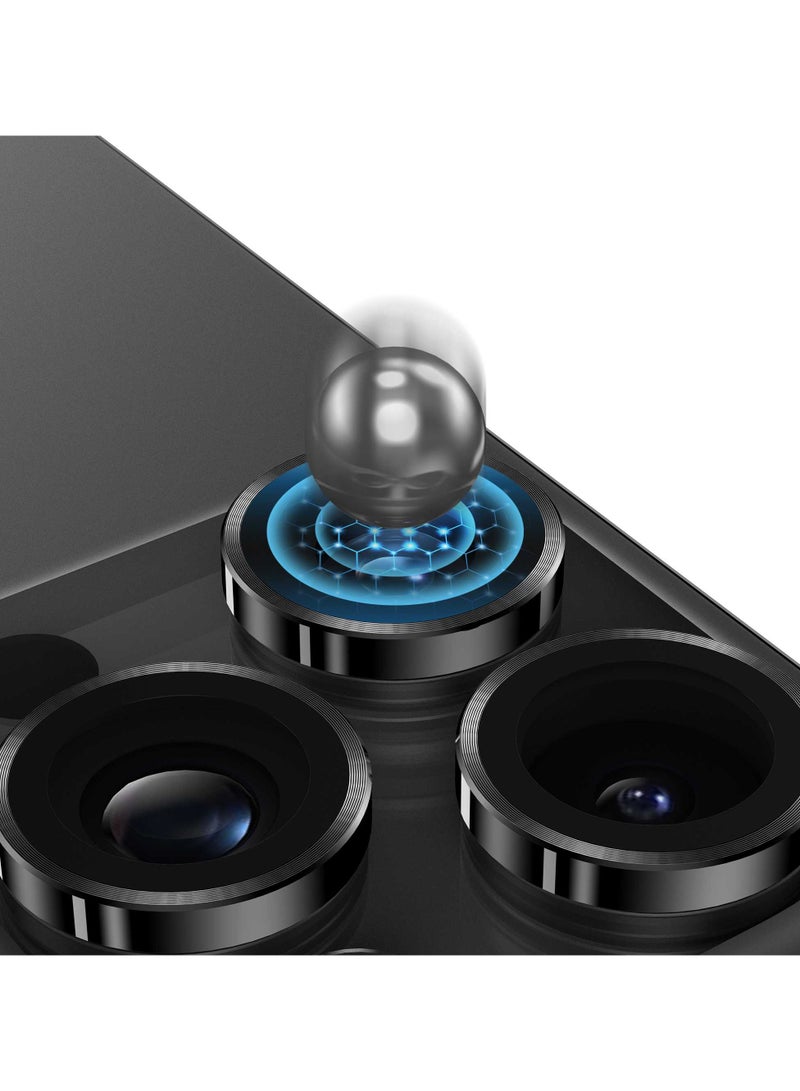 Classic Camera Lens for iPhone 15 Pro / 15 Pro Max /Anti Reflective/Anti Fingerprint/Scratch Resistant- Titanium