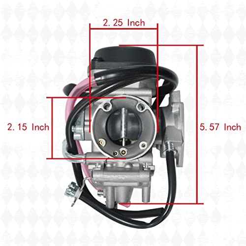 ENGICARB LTZ400 Carburetor Fits for Suzuki LTZ 400 LT-Z400 2003 2004 2005 2006 2007 Quadsport ATV Carb with Air Filter Fuel Petcock Valve - Image 4