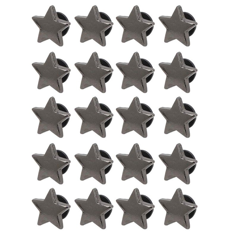 Shiny Star Shape Rivet Stud Buttons Zinc Alloy DIY Clothes Shoes Fashion Accessories 20 Pieces - Image 3