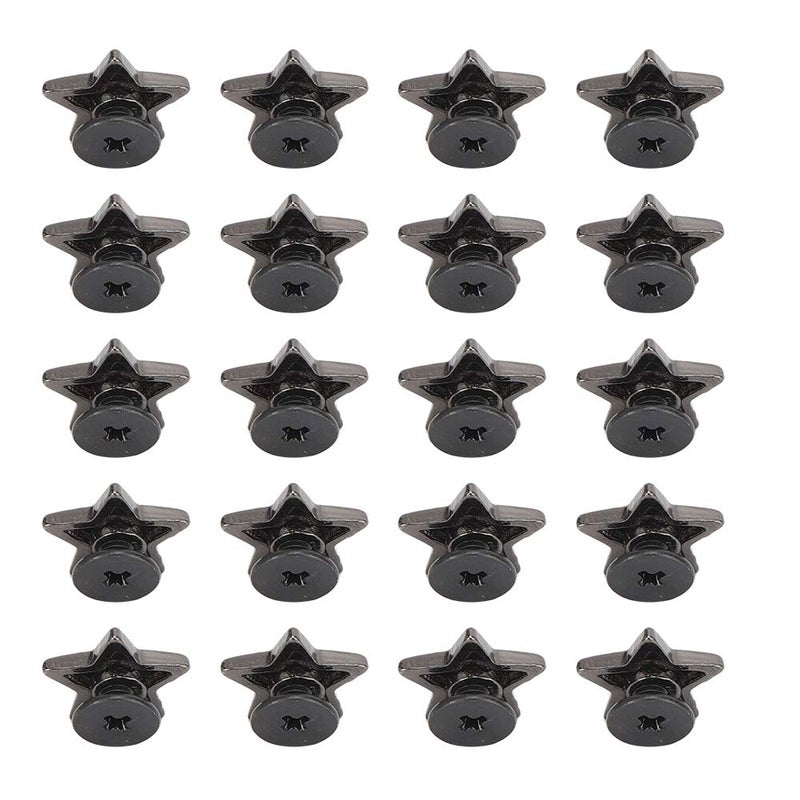 Shiny Star Shape Rivet Stud Buttons Zinc Alloy DIY Clothes Shoes Fashion Accessories 20 Pieces - Image 2