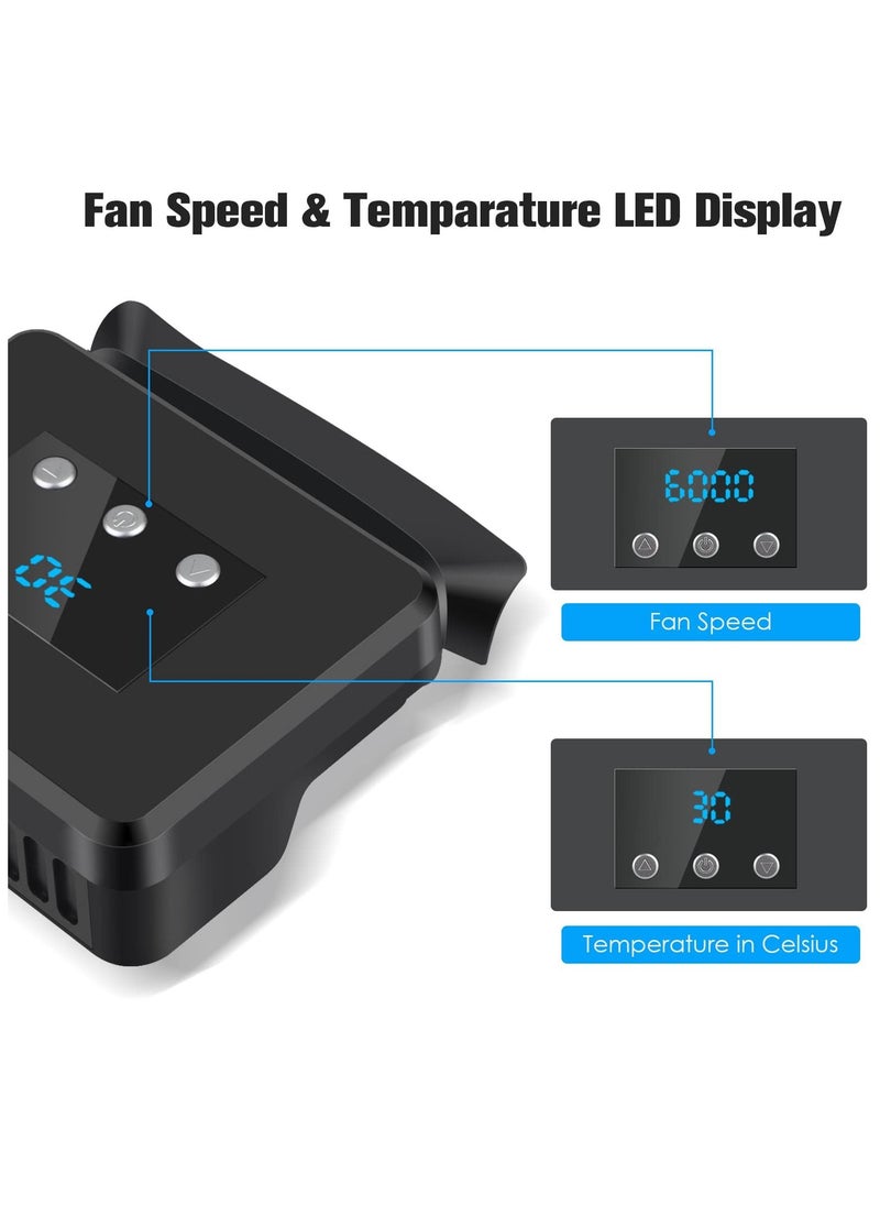 Excefore - Switch Cooling Fan, Fan for Nintendo Switch, Dock Set Temperature Display Cooler NS Original Docking Station, Adjustable Speed, USB Powered, Integrated Cable - Image 1