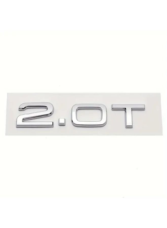 شعار ABS ثلاثي الأبعاد أسود 2.0T لـ Audi A3 A4 A5 A6 A7 A8 Q2 Q3 Q5 Q7 Q8 صندوق الأمتعة - Image 5