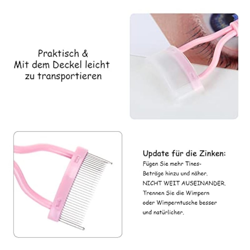 MSQ Eyelash Comb Eyebrow Brush Eyelash Comb Curler Cosmetic Brush Brow Mascara Applicator Tool - Image 5