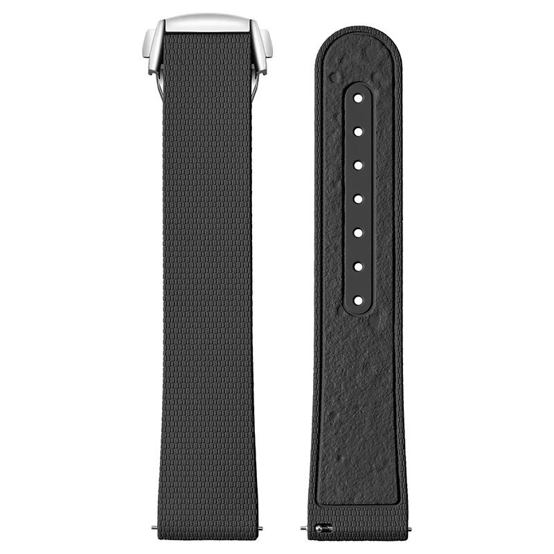 Bluejw Hot Sale FKM Watch Band for Omega Swatch Moonswatch – 20mm Lunar Texture Fluoroelastomer Replacement Strap - Image 1
