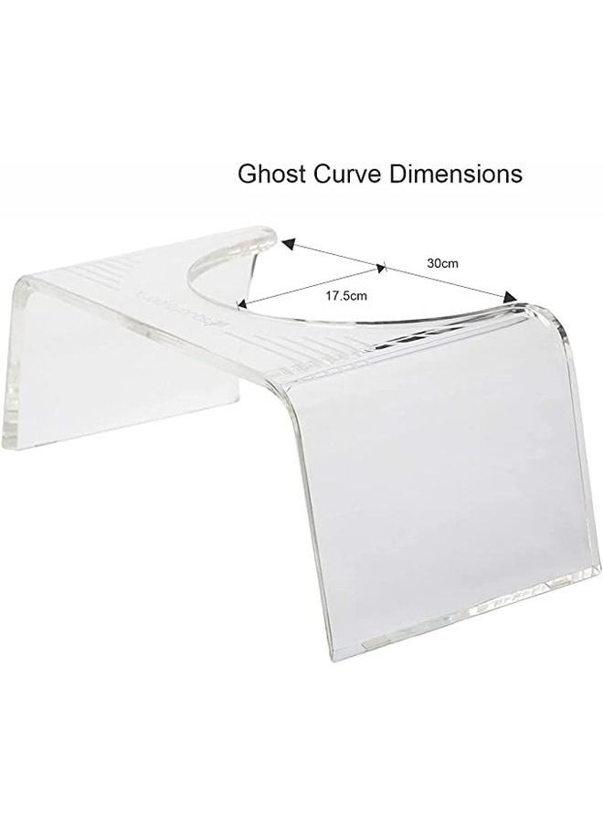SMARTPOINTS Ghost Acrylic Toilet Stool, 7"  - Image 3