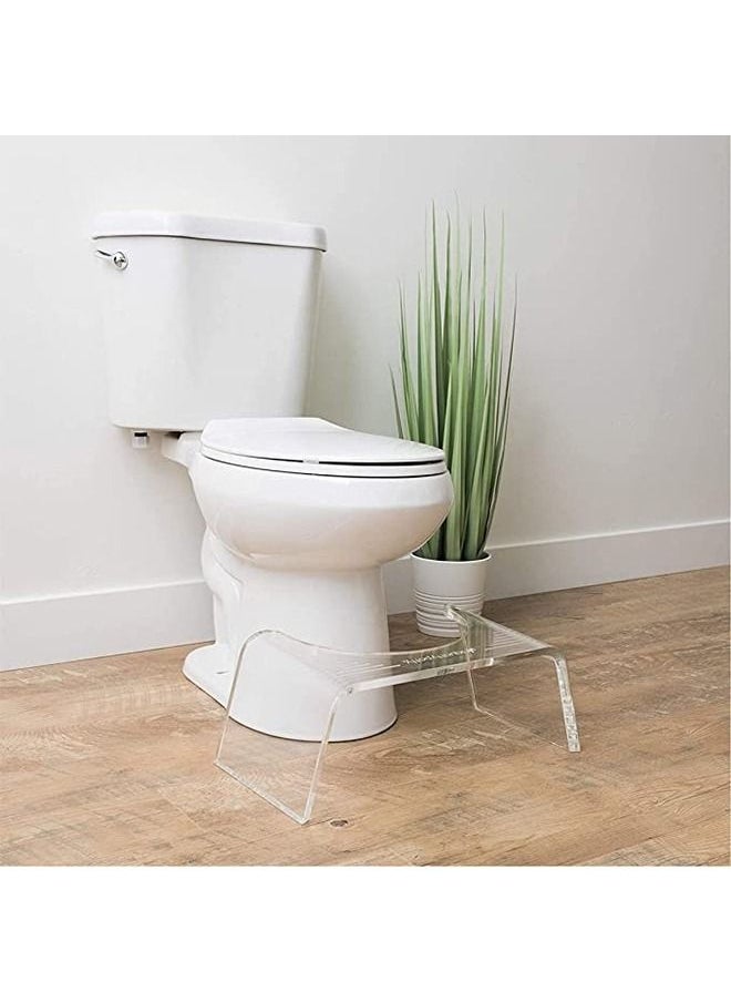 SMARTPOINTS Ghost Acrylic Toilet Stool, 7"  - Image 2