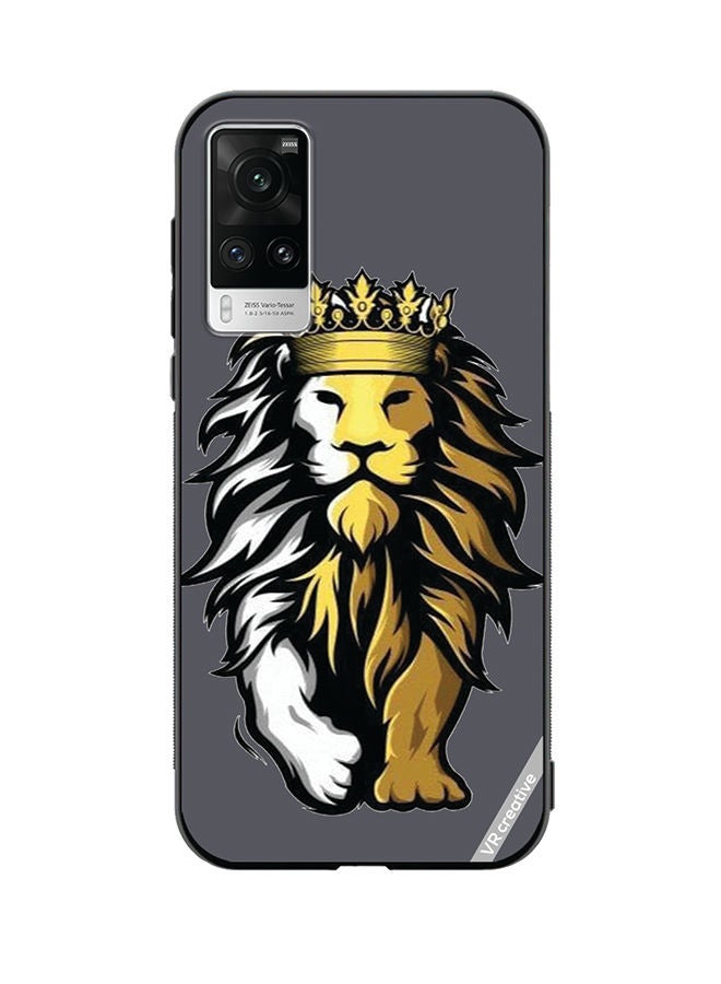 VR CREATIVE غطاء حماية لهاتف Vivo X60 Pro بتصميم أسد متعدد الألوان - Image 1