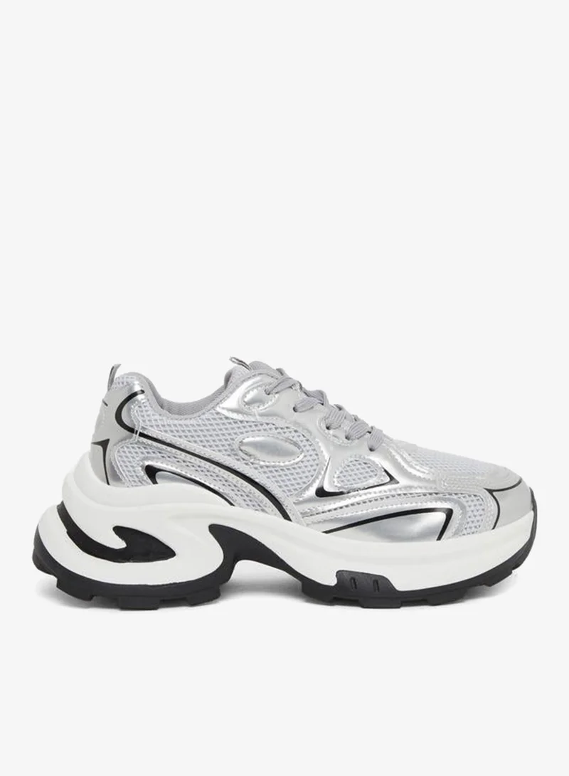 Styli Active Chunky Sole Lace Up Sneakers