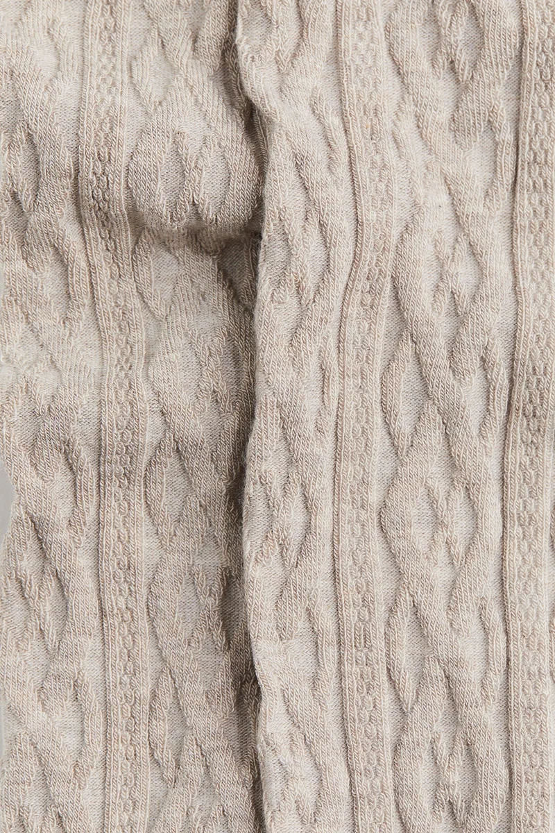 H&M Cable-knit footless tights