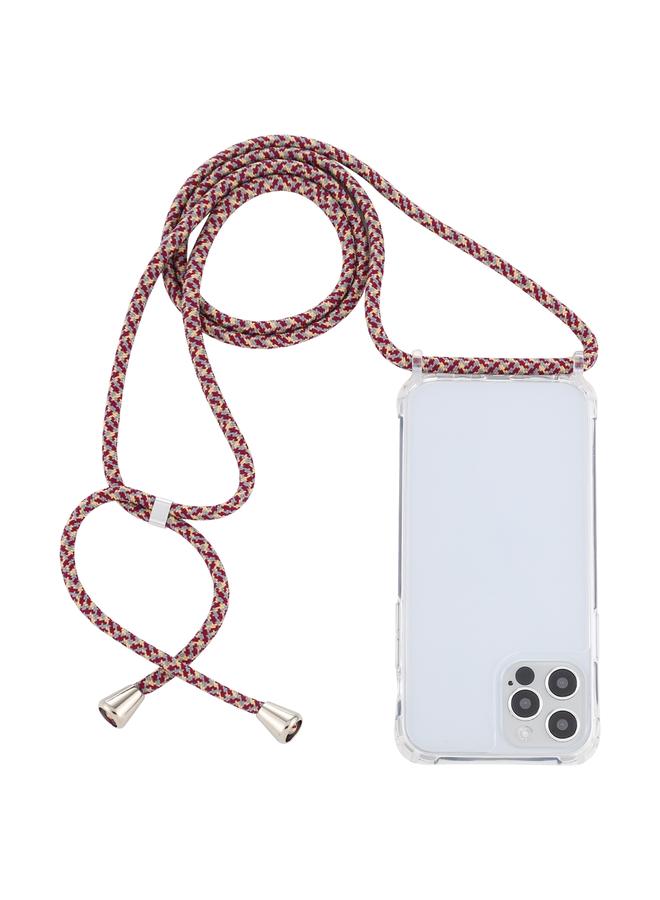 Zaboon Case For iPhone 13 mini Transparent Acrylic Airbag Shockproof Phone Protective Case with Lanyard - Image 1