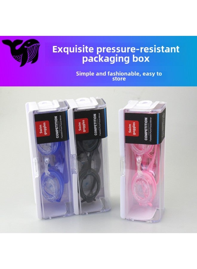 Generic Small Frame Racing Goggles Adult Swimming Goggles Anti-fog Electroplating Swimming Goggles Professional Waterproof Hot Sale-Color:Blue Anti-fog  - Image 5