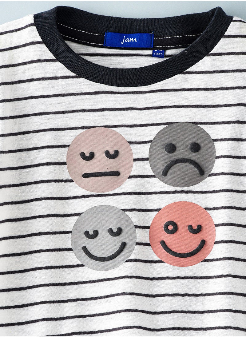 JAM Knit t-shirt with print  - Image 3