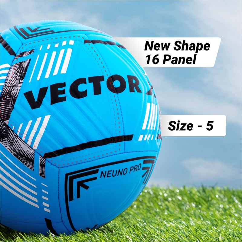 VECTOR X Premium Neuno Pro TPU 3D Embossed Machine Stitched Football - Size 5 - Image 5