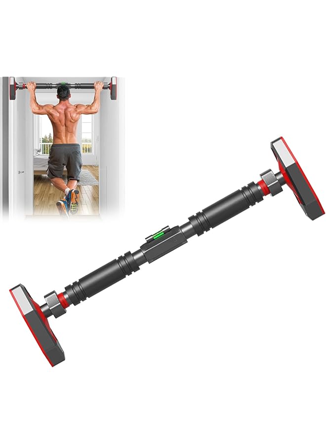 DMG TECH Pull Up Bar Width Adjustable Chin Up Bar for Doorway Super Load bearing Upper Body Workout Bar Dual Security Locking& No Screw Fitness Strength Training Equipment for Home Gym Max Load 900 LBS - Image 1