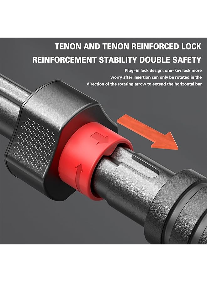 DMG TECH Pull Up Bar Width Adjustable Chin Up Bar for Doorway Super Load bearing Upper Body Workout Bar Dual Security Locking& No Screw Fitness Strength Training Equipment for Home Gym Max Load 900 LBS - Image 5