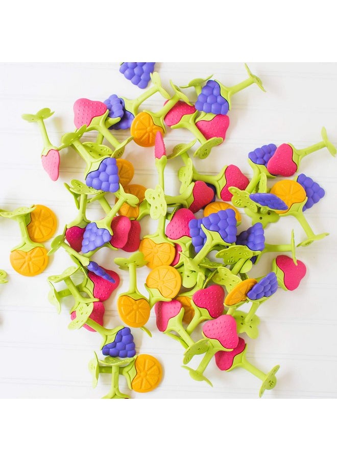 إنو بيبي لعبة التسنين الذكية الأصلية Innobaby Teethin EZ Grip Fruit وSensor Toy للأطفال الصغار والرضع باللون العنبي. لعبة التسنين الخالية من مادة BPA  - Image 3