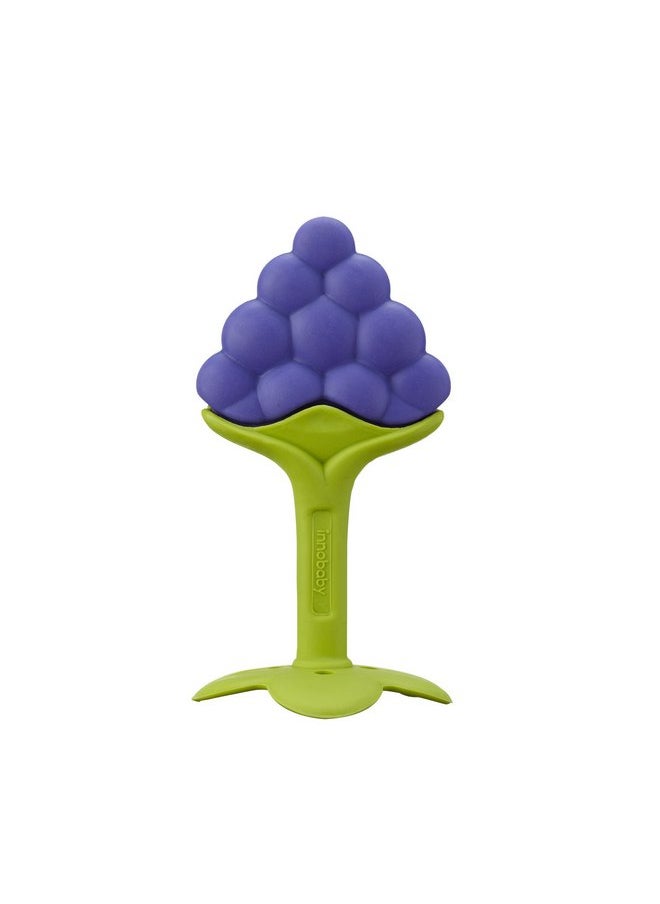 إنو بيبي لعبة التسنين الذكية الأصلية Innobaby Teethin EZ Grip Fruit وSensor Toy للأطفال الصغار والرضع باللون العنبي. لعبة التسنين الخالية من مادة BPA  - Image 1