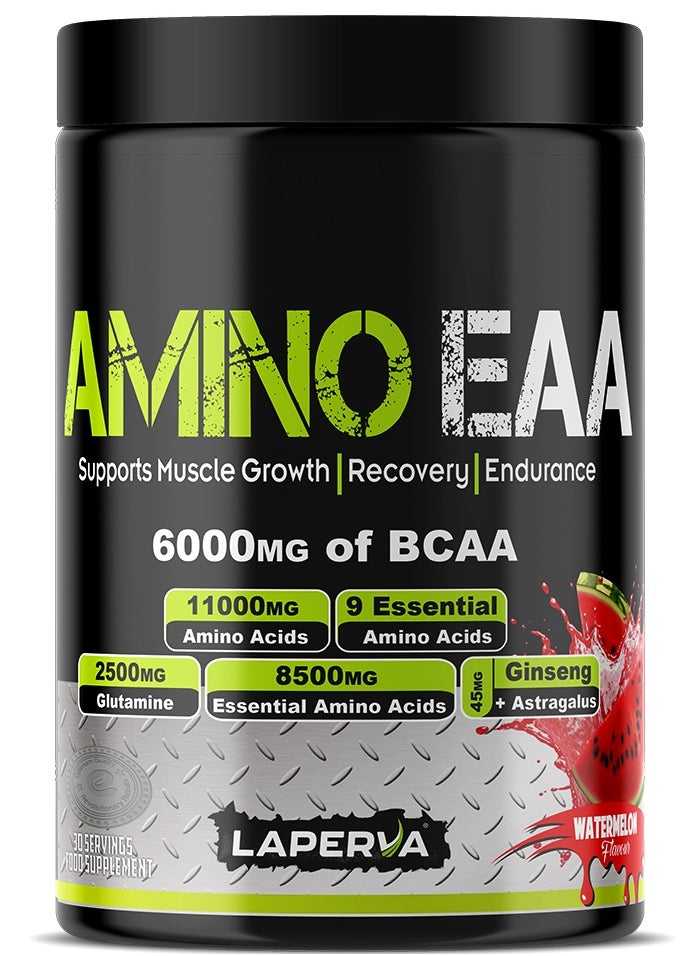 Laperva Laperva Amino EAA, 6000 mg of BCAA, Watermelon Flavor, 390 Gm 