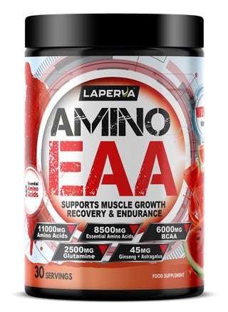 لابيرفا أمينو EAA، 6000 ملجم من BCAA، بنكهة البطيخ، 390 جرام