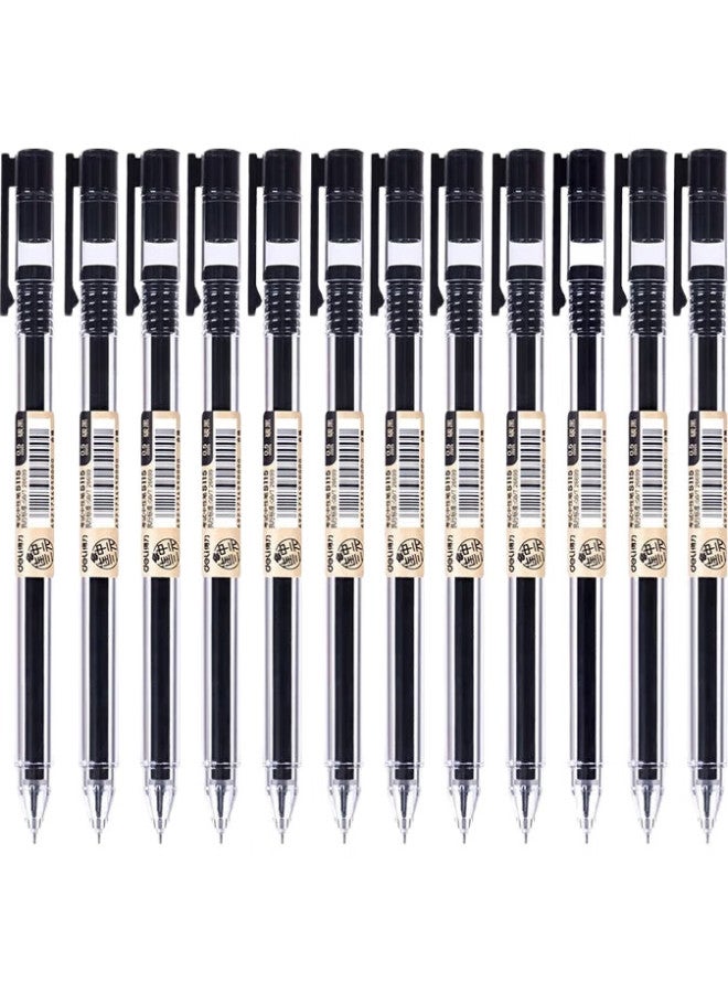 Deli Lianzhongsan Exam Gel Pen, Black, 0.5Mm Full Needle Tip, 12 Pens/Box, S115 - Image 2