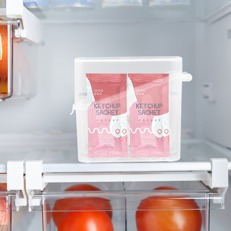 Japanese Style Sliced Cheese Storage Box Clear Refrigerator Preservation Box Tea Bag Container - Image 5