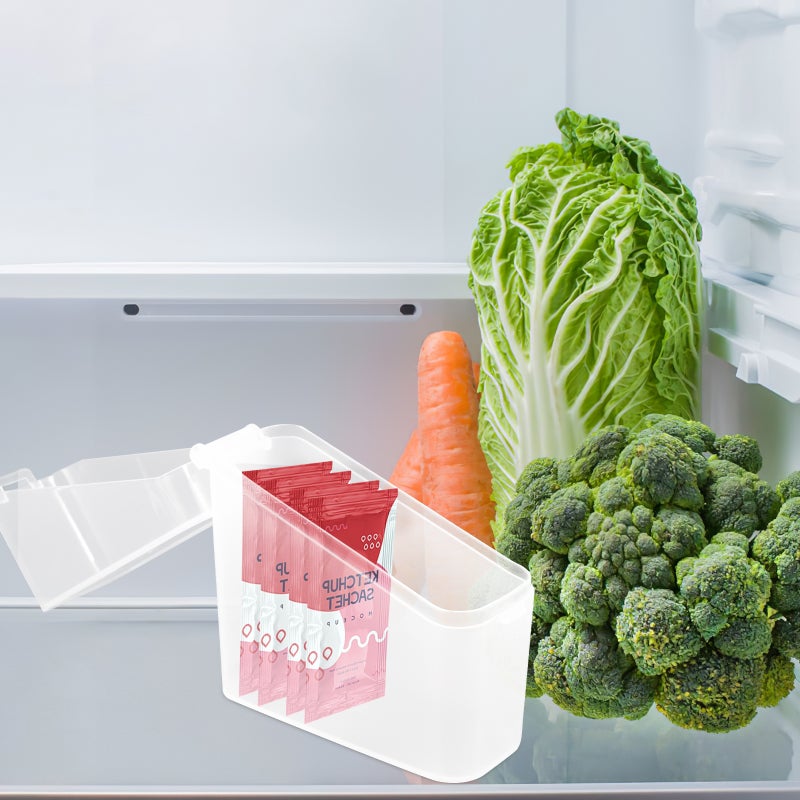 Japanese Style Sliced Cheese Storage Box Clear Refrigerator Preservation Box Tea Bag Container - Image 3