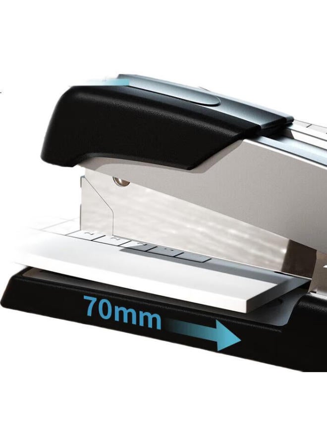 Deli Lightweight Heavy-Duty Stapler, Metal Construction, 50-Sheet Capacity, Silver, 0416 - Image 1