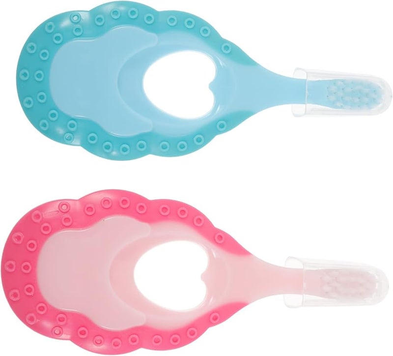 2Pcs Cartoon Soft Bristles Toothbrush For Kids Gentle On Gums Travel Case Included - Image 2