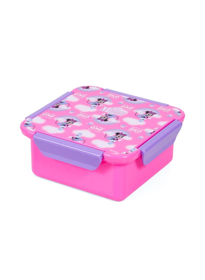 Eazy Kids صندوق غداء/وجبة خفيفة من ديزني ميني ماوس - وردي (650 مل) - Image 1
