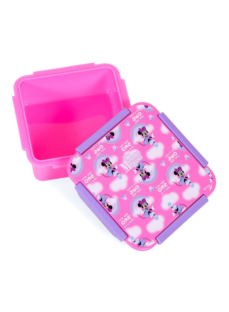 Eazy Kids صندوق غداء/وجبة خفيفة من ديزني ميني ماوس - وردي (650 مل) - Image 4