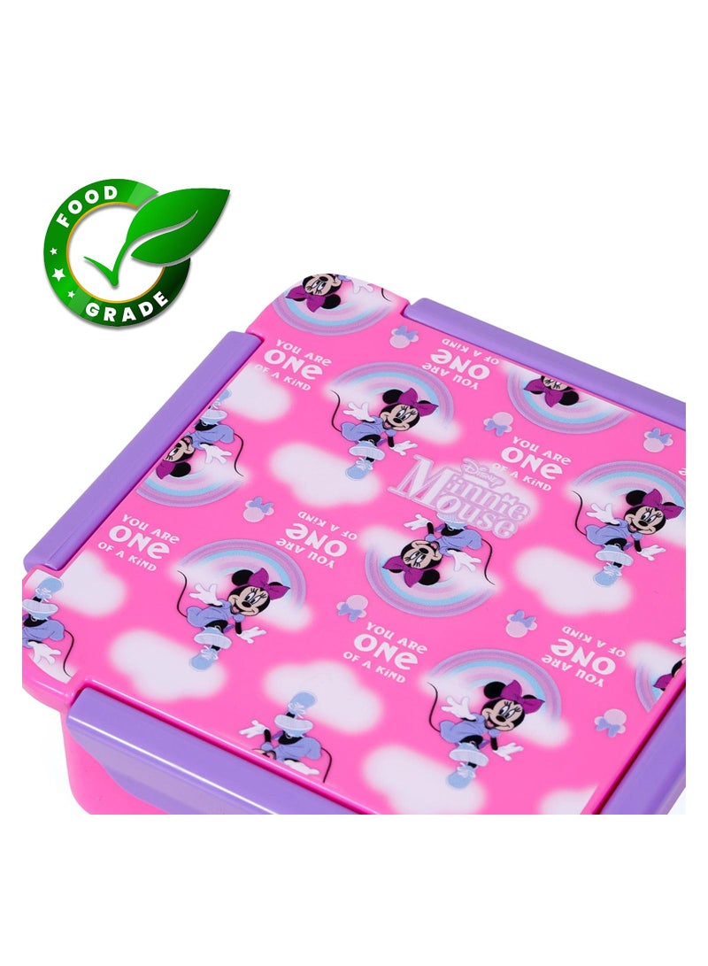 Eazy Kids صندوق غداء/وجبة خفيفة من ديزني ميني ماوس - وردي (650 مل) - Image 5