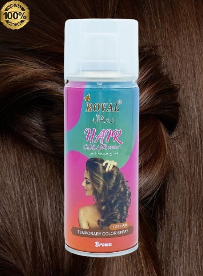 ROVAL 17 Pieces Roval Temporary Hair Color Spray Brown - Image 2
