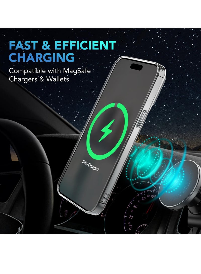 ELTRAZONE --MagSafe Compatible iPhone 13 Pro Max Case, Clear Case [Military Grade Protection] with 2X Tempered Glass Screen and 2X Camera Lens Protectors, Shockproof and Air-Guard Corners - Image 5