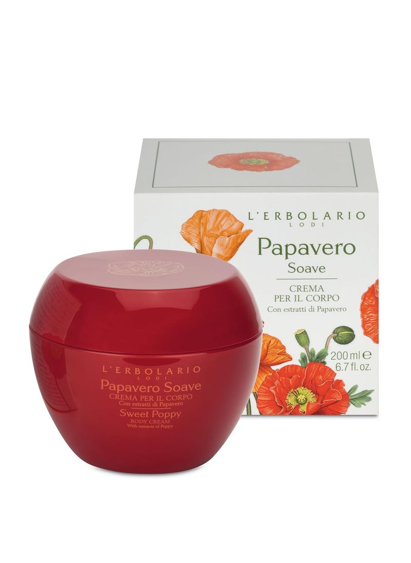 L’Erbolario Sweet Poppy Body Cream - Moisturizing Cream for Dry Skin - Firming Poppy Flower Extracts - Olive Oil, Skin-Tightening Vitamin E - 6.7 oz - pzsku/Z6DEBC4AF506949319301Z/45/1741351720/d17b3169-98de-427f-85f4-cfcc9a29fee1