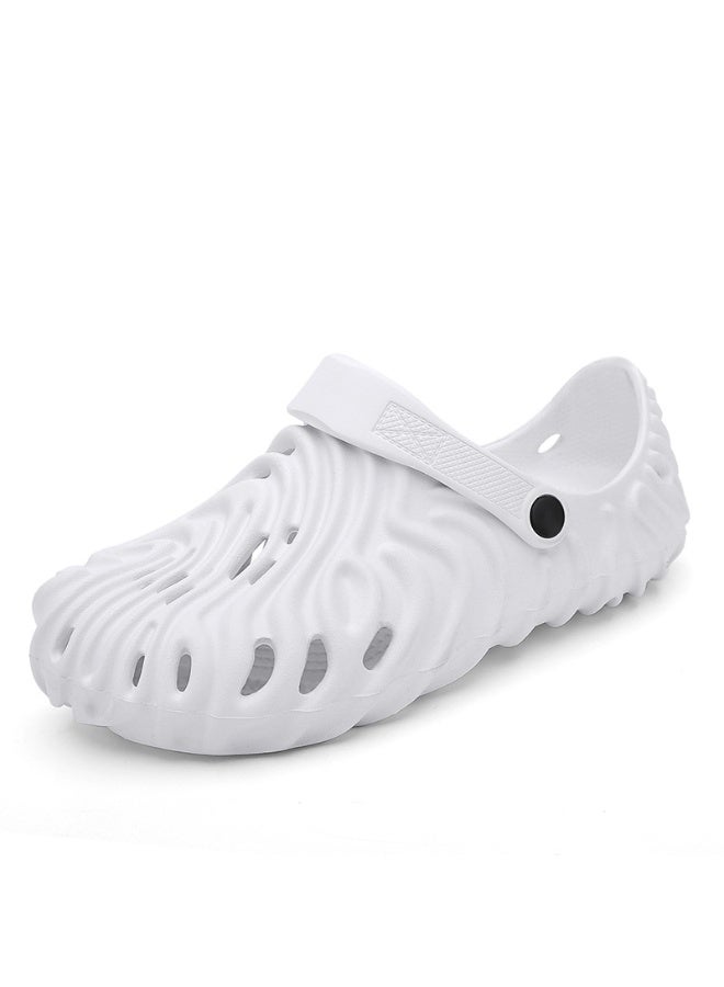 NIBEMINENT Large Size Slip-On Sandals Women's Breathable Anti-Slip Beach  Thong Shoes Fingerprint Design Couple  Style Summer  - Image 1