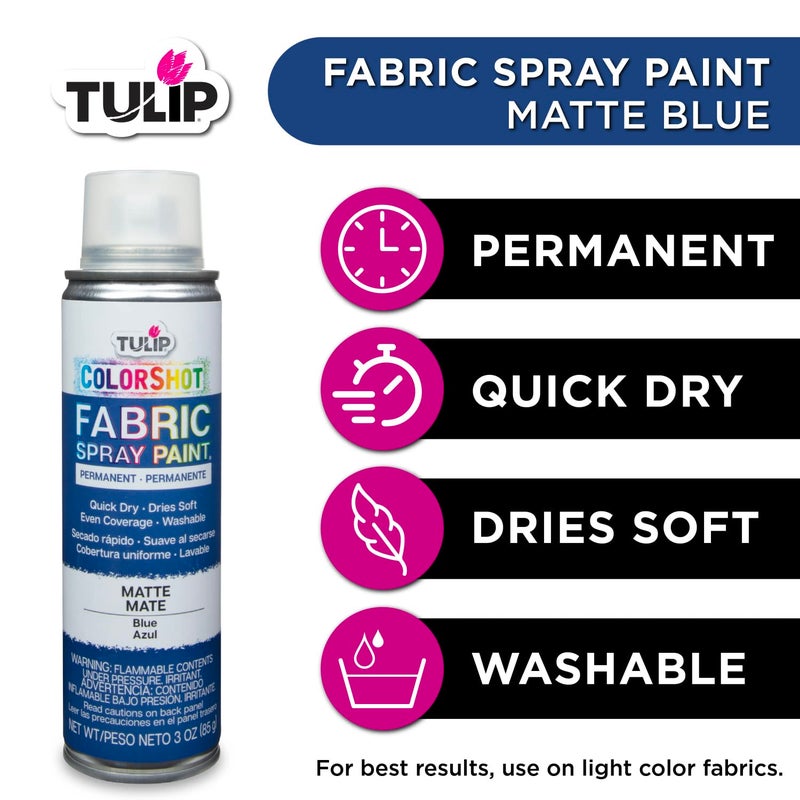 Tulip ColorShot Instant Spray Fabric Color 3oz. Blue - Image 4