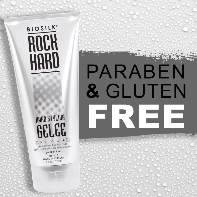 BioSilk Rock Hard Gel, Firm-Hold Hair Gel For Long-Lasting Styles, Sulfate, Paraben, & Cruelty-Free, 6 Oz - Image 5
