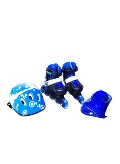 child toy Full Skating Gear Adjustable Roller Skating Shoes(30-33), Helmet & Guards  - Image 1